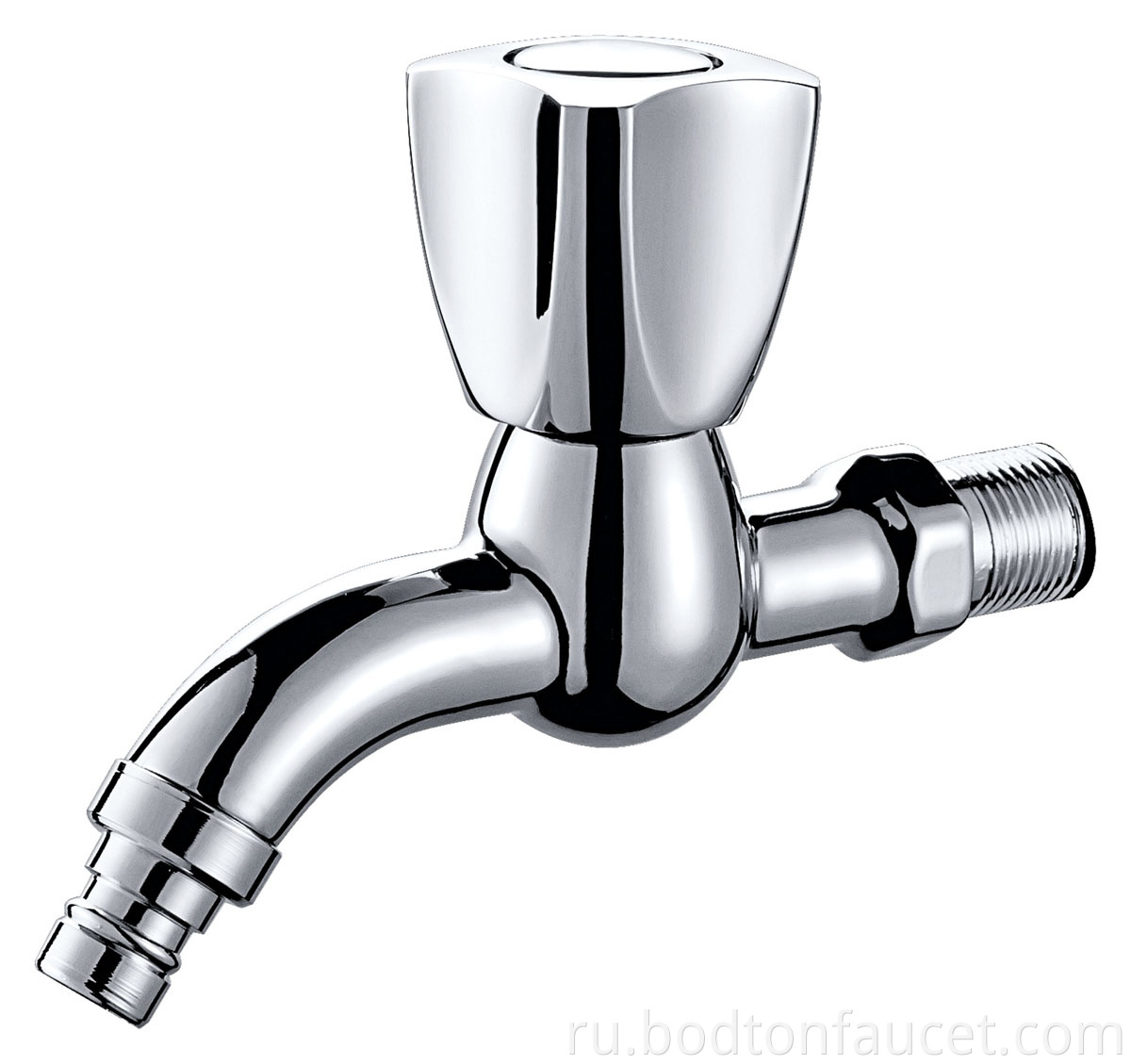 Faucet angle valve with bubbler